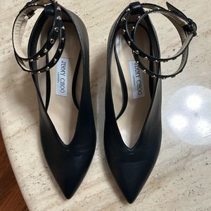 Jimmy Choo Lark 65 studded leather pumps